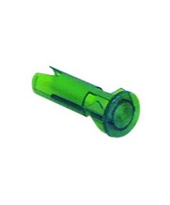 light bulb housing mounting measurements ?10mm green round Qty 1 pcs