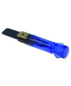 indicator light ? 9mm 230V blue connection male faston 6.3mm temp.-resist. 120°C