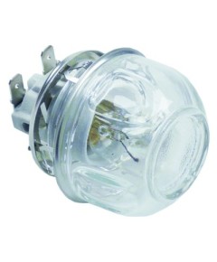 Backofenlampe Einbau ? 47,8mm 230V 15W Fassung E14 Temp.Best. 300°C Anschluss Flachstecker 6,3mm