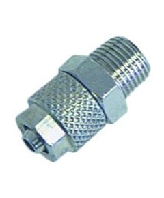 Rohrverschraubung gerade Messing vernickelt Gewinde 1/4  Schlauch ? 4/6mm VPE 1 Stuck