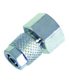 Screw pipe fitting nickel-plated brass straight thread 1/8  hose ? 4/6mm Qty 1pcs