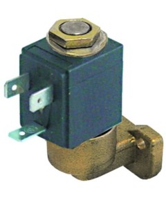 solenoid valve brass 2-ways 230VAC L 230mm Olab flange 20x27mm