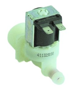 solenoid valve single straight 230VAC inlet 3/4  outlet 11,5mm output 2,5l/min plastic