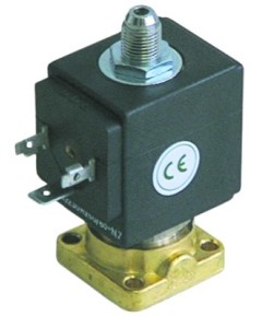 Magnetventil 3-Wege 24VAC DN 2,5mm Steckbuchse DIN -10 bis +140°C ODE Serie 31A1 Spulentyp BDA