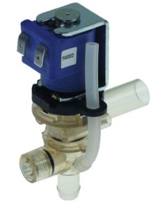 solenoid valve single angled 240VAC outlet 11,5mm inlet 15mm