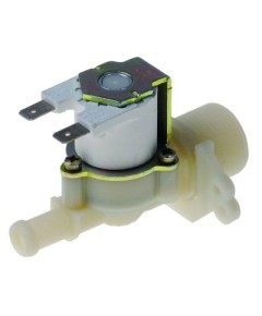 Solenoid valve single straight plastic inlet 3/4  24V/50-60Hz outlet 11.5mm DN10