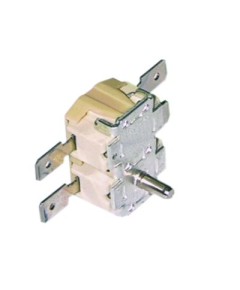 bi-metal thermostat switch-off temp. 80/105°C 2NC 16 A spindle ?3.5mm connection F6.3 2 -pole