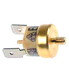 bi-metal safety thermostat switch-off temp. 150°C 1NC 1-pole 16A connection F6.3 M4