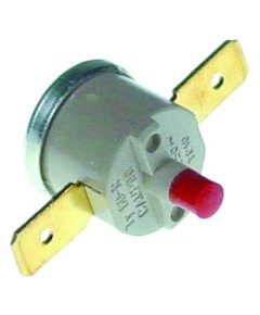 bi-metal safety thermostat switch-off temp. 100°C 1NC 1-pole 16A connection F6.3