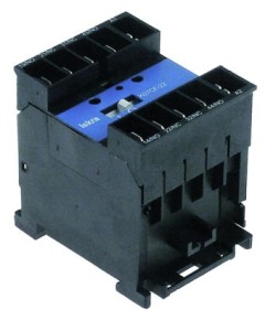 Auxiliary contactor 230VAC connection male faston 6.3mm AC15 4A AC1 16A