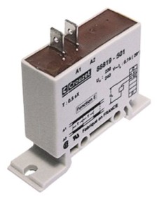 Time relay CROUZET time range 0.5s connection male faston 6.3mm 0,7A 00870507 230VAC