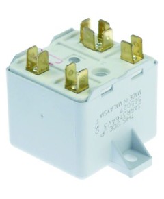Anlaufrelais 230V 1NO/1NC Anschluss Flachstecker 6,3mm mit Lasche