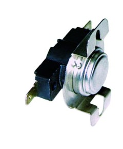 Anlegethermostat LA 40mm Abschalttemp. 58°C 1NC 1-polig 16A Anschluss F6,3 2-Lochbefestigung