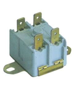 Anlegethermostat LA 40mm Abschalttemp. 115°C 2NC 2-polig 16A 250V Anschluss F6,3 2-Lochbefestigung