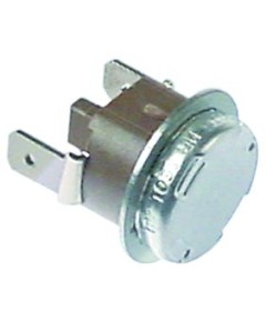 bi-metal safety thermostat switch-off temp. 175°C 1NC 1-pole 16A connection F6.3