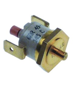 bi-metal safety thermostat switch-off temp. 145°C 1NC 1-pole 16A connection F6.3 M4