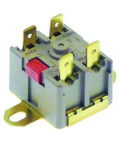bi-metal safety thermostat switch-off temp. 135 °C 2NC 16 A hole distance 39 mm connection F6.3