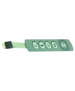 Membrane keypad L 130mm W 40mm buttons 5