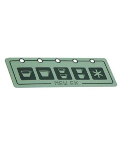Keypad foil L 110mm W 38mm buttons 5