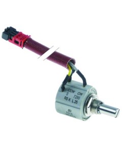 Potentiometer Kabell?nge 250mm Achsl?nge 12mm Achse ? 6,3mm Steckertyp rot