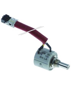 Potentiometer Kabell?nge 250mm Achsl?nge 12mm Achse ? 6,3mm Steckertyp schwarz