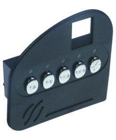 Keypad unit black buttons 5 suitable for EXPOBAR f. device MARKUS