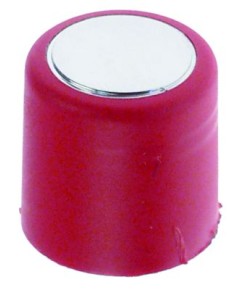 push button ? 20mm H 21mm red/chrome