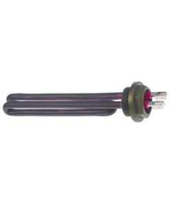 Heating element 1350W 110V L 159mm flange with thread connection male faston 6.3mm