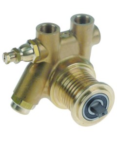 pump head PO104X FLUID-O-TECH L 82mm 100l/h connection 3/8  GAS with filter an bypass brass