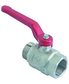 ball valve connection 1 1/4  IT - 1 1/4  ET DN32 total length 96mm with lever handle