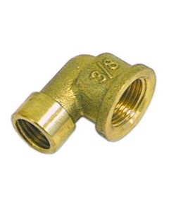 angle piece thread 1/4  IT - 3/8  IT brass