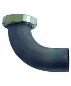 Ablaufanschluss Messing gewinkelt Gewinde 1  Schlauch ? 26mm