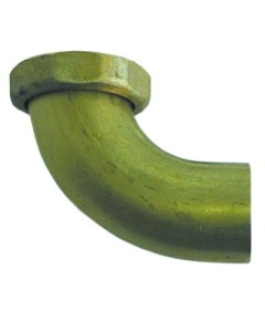 Ablaufanschluss Messing gewinkelt Gewinde 1?  Schlauch ? 38mm
