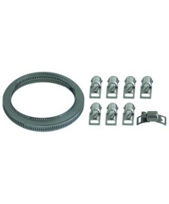 hose clamp kit SS 3m tensioning belt, 8 x tension locks EASYROLL