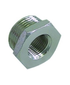 Reducer thread 1/2  ET - 3/8  IT nickel-plated brass WS 24 total length 15,5mm