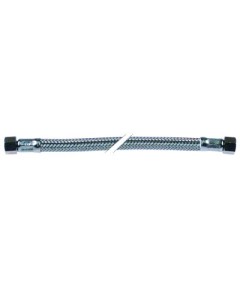 Flex hose SS braid straight-straight DN6 L 370mm connections 1/8  conical seal operating p. 10bar