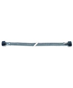 Flex hose SS braid straight-straight DN8 L 500mm connections 3/8  flat/conical seal