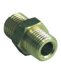 double nipple brass thread 1/4  - 1/4  Qty 1 pcs