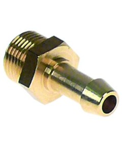 hose connector brass straight thread 3/8  hose ? 9mm Qty 1 pcs