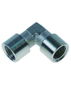 Angle piece thread 1/4  IT - 1/4  IT nickel-plated brass