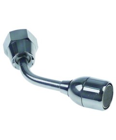 water pipe thread 3/8  L 90mm tube ? 8mm WS 24 chrome-plated brass