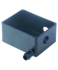 Ablaufschale L 90mm B 70mm H 43mm Loch ? 17mm Schlauch ? 12mm
