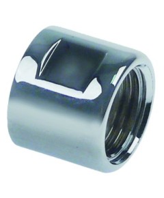 uberwurfmutter Gewinde TR20 links L 21mm verchromt
