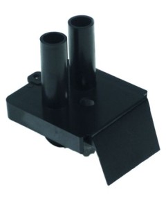 Abdeckung f?r Ablaufwanne mit Loch L 100mm B 75mm H 92mm Loch ? 10mm Schlauch ? 19mm ABS Kunststoff