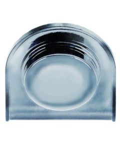 button oval L 21mm W 17mm H 14mm chrome-plated