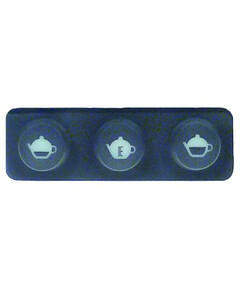 buttons strip L 97mm W 31mm brown buttons 3 hot water