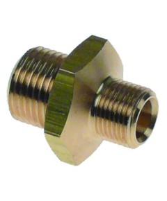 screw connection T1: 1/2  T2: 3/8  int. ? 1 11mm int. ? 2 10mm L 37mm brass Qty 1 pcs