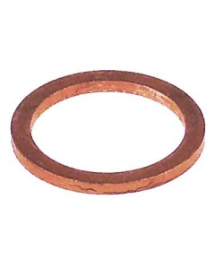 Flat gasket copper ID ? 20,4mm ED ? 25,8mm thickness 2mm DIN-7603-A