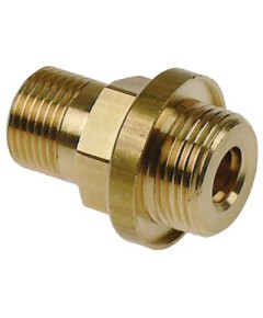 Screw connection thread 3/8  ET - 1/2  ET brass ID ? 8,6mm L 36mm WS 20 for tap