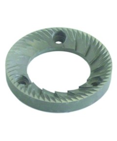 grinding burrs pair turn direction right D1 ? 63,3mm ID ? 38mm H 9mm tooth spacing 3mm